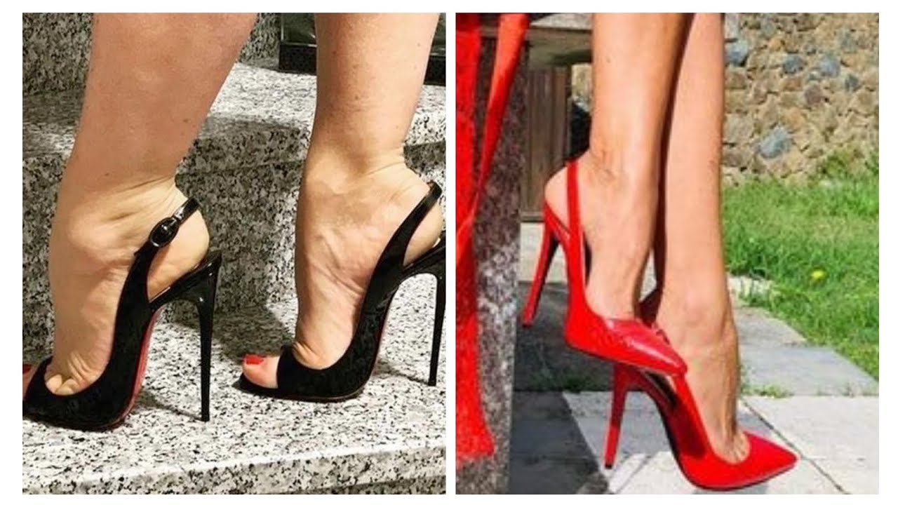 Most stunning slingback high heels/Trendy feet wear collection