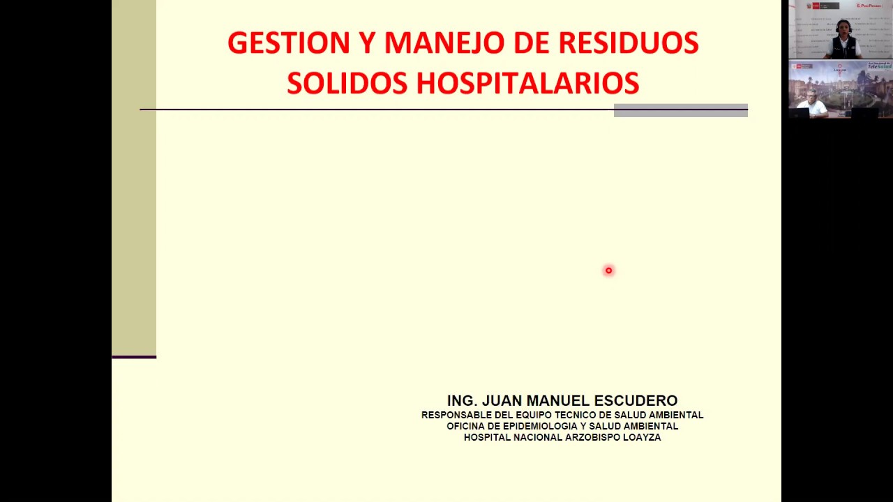 GESTIÓN Y MANEJO DE RESIDUOS SÓLIDOS HOSPITALARIOS