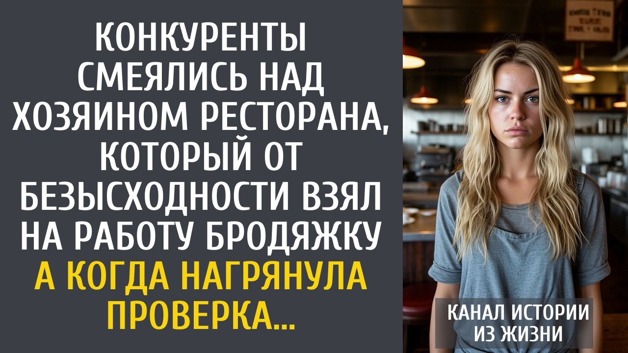 Конкуренты смеялись над хозяином ресторана, который взял работать бродяжку… А едва пришла проверка…