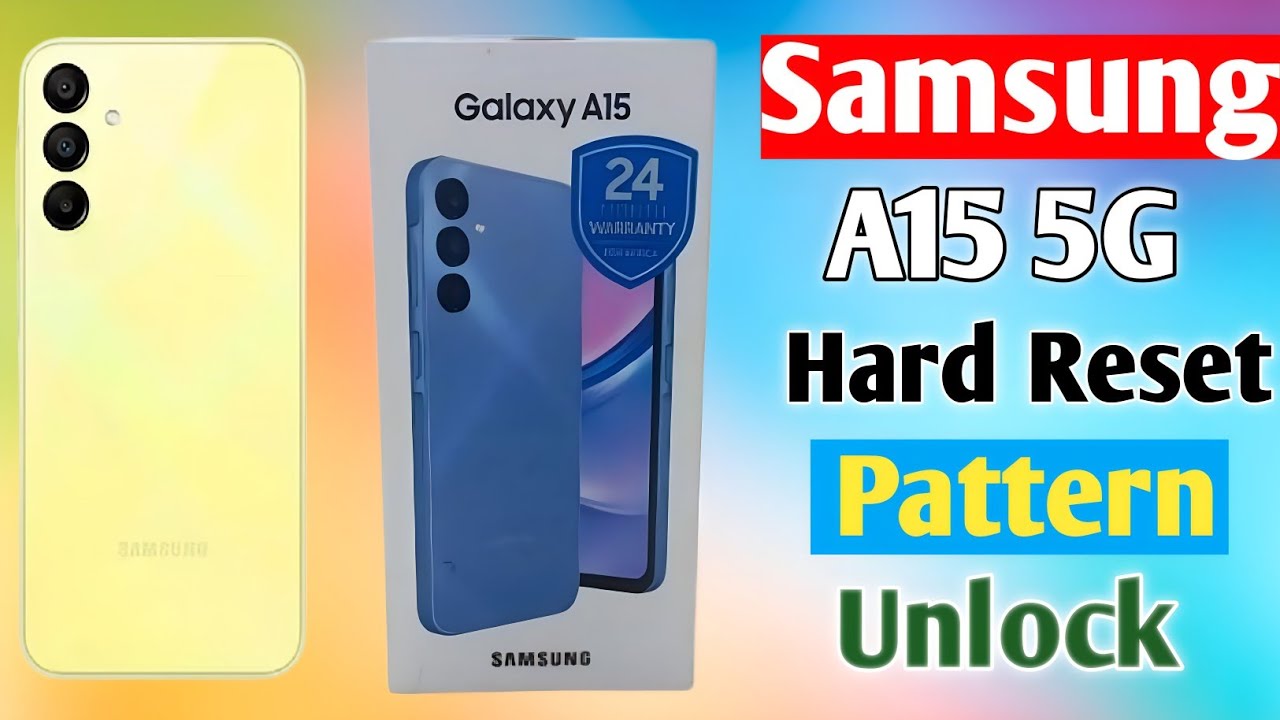 How To Samsung Galaxy A15 Hard Reset | Pattern Lock Unlock | Samsung SM-A155F Pattern Lock Remove