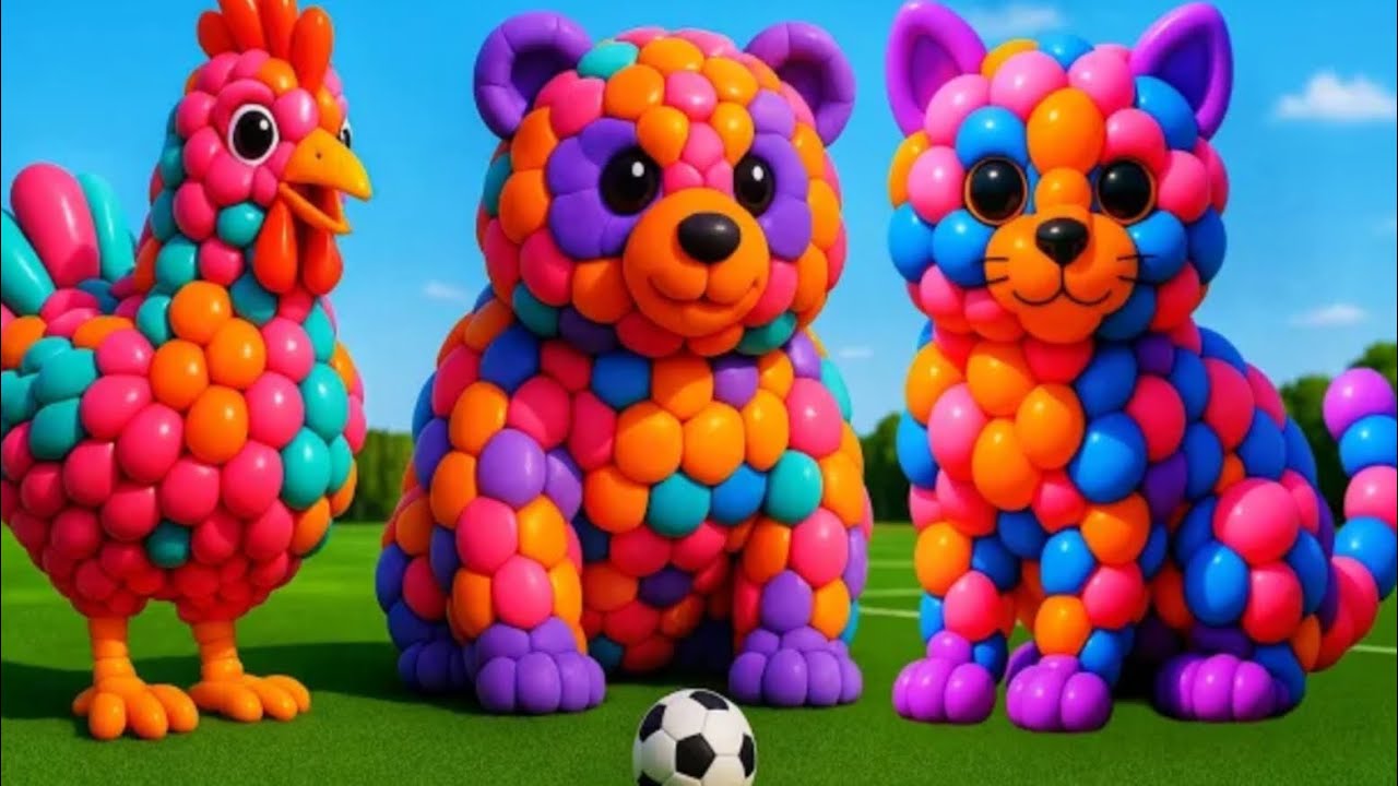 The mascot vibrato assistant Panda placed on the football field is popular, co-produced and creative