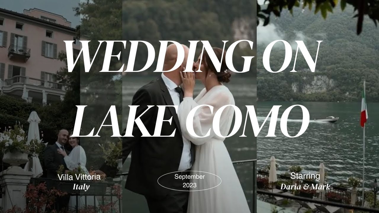 American wedding on Lake Come, Villa Vittoria