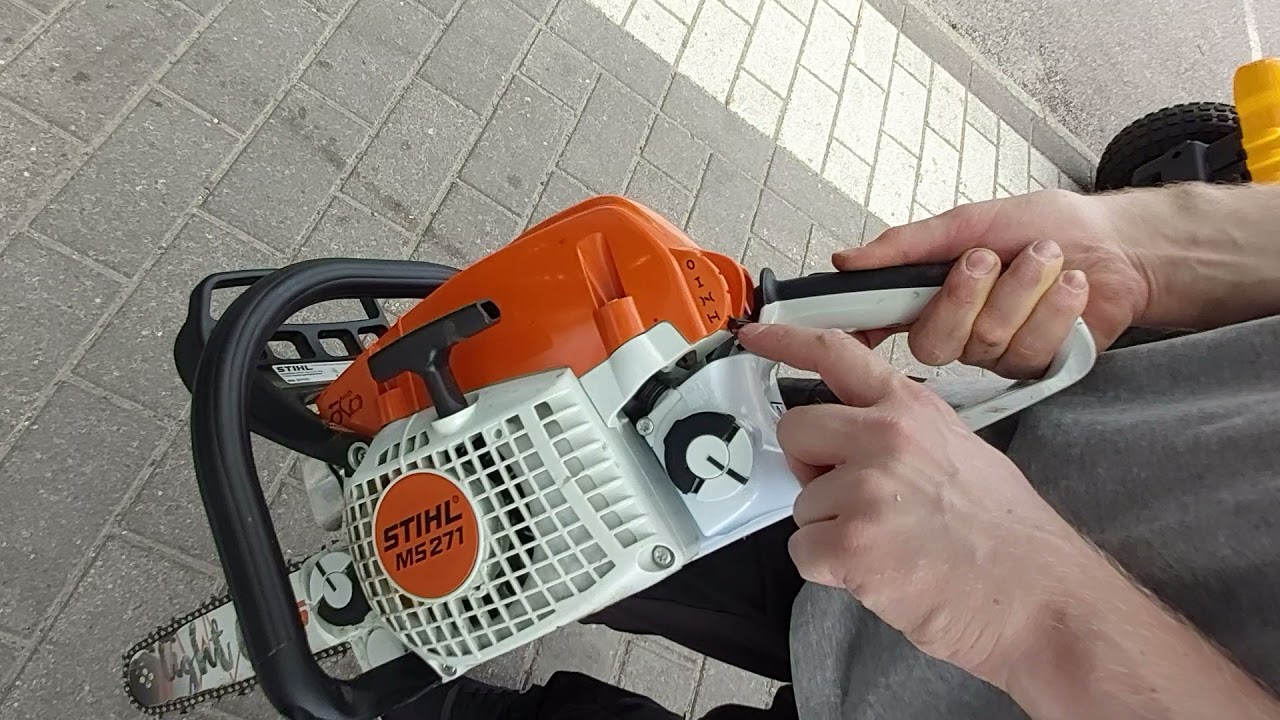 Näin käynnistetään stihl moottorisaha