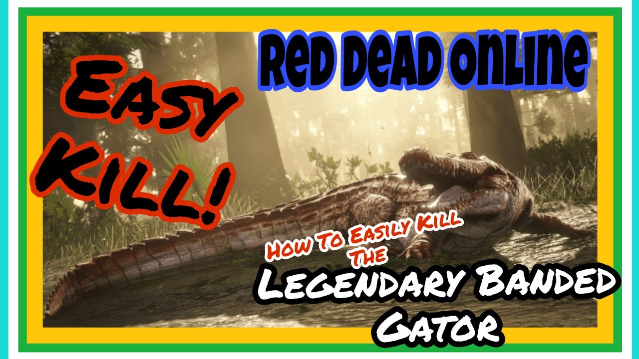 Red Dead Online - How To EASILY KILL The Legendary Banded Gator Within Seconds! - (GAMEPLAY)