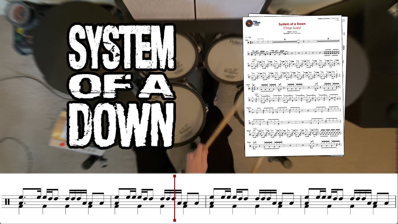 System of a Down - Chop Suey! - Transcription Available - Drum Cover by Chef Cook