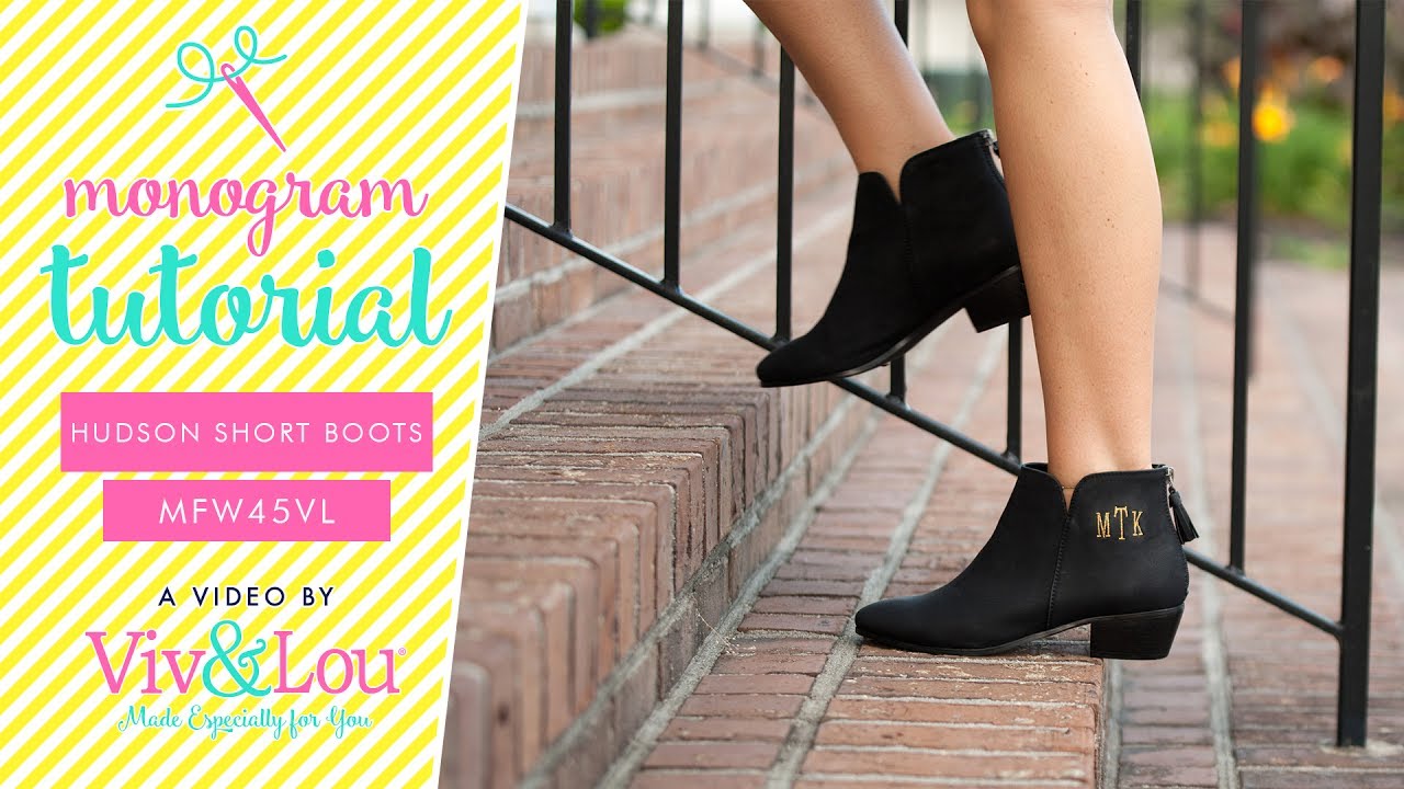 How to Monogram: Hudson Short Boot (MFW45VL)