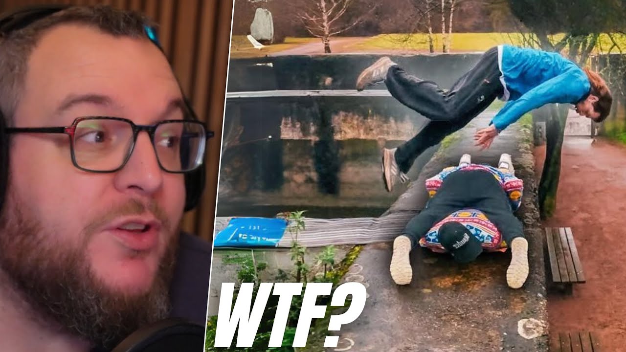 DIE JUNGS HABEN SO EINEN DURCH 😂 | REAKTION auf FREERUNNING SCHLAPPEN