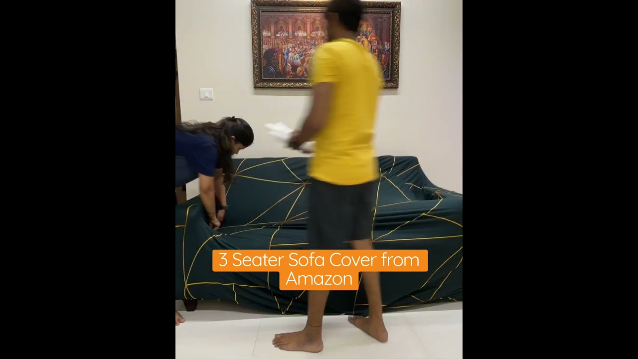 3 Seater Sofa Cover from @AmazonInOfficial #viral #ipl ##sofacover  #amazon #house