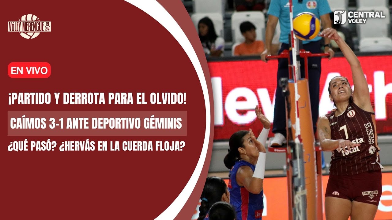 VÓLEY MERENGUE 1924: ¡DURA DERROTA ANTE GÉMINIS PARA EL OLVIDO! ¿HERVÁS EN LA CUERDA FLOJA?