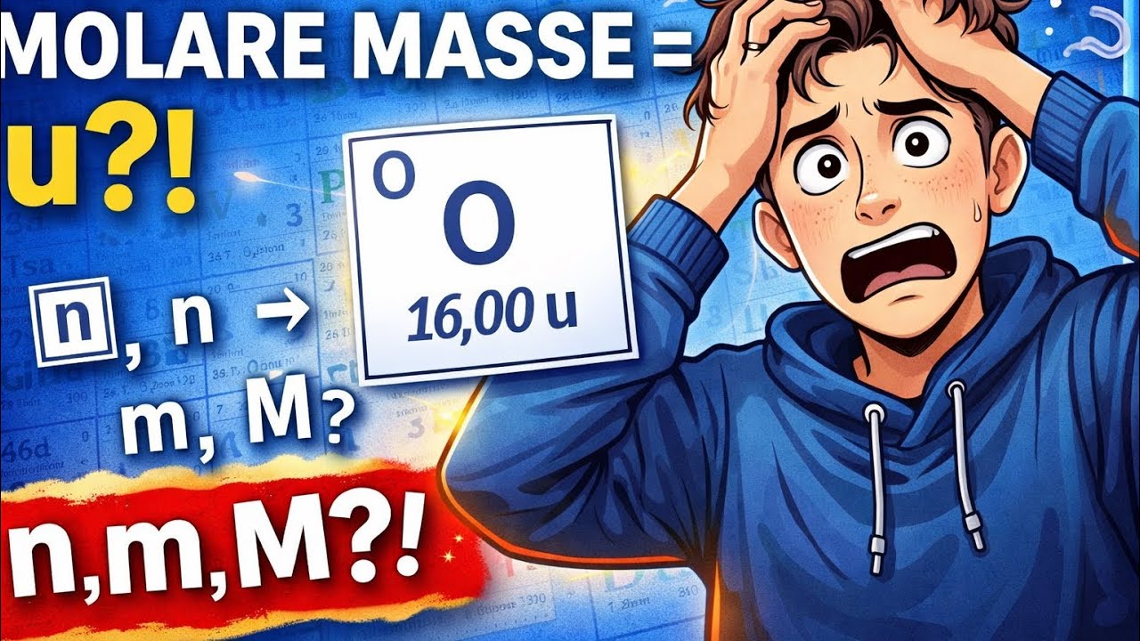 16 u = 16 г/моль?! 😵‍💫 Молярная масса (n, m, M) — простое объяснение