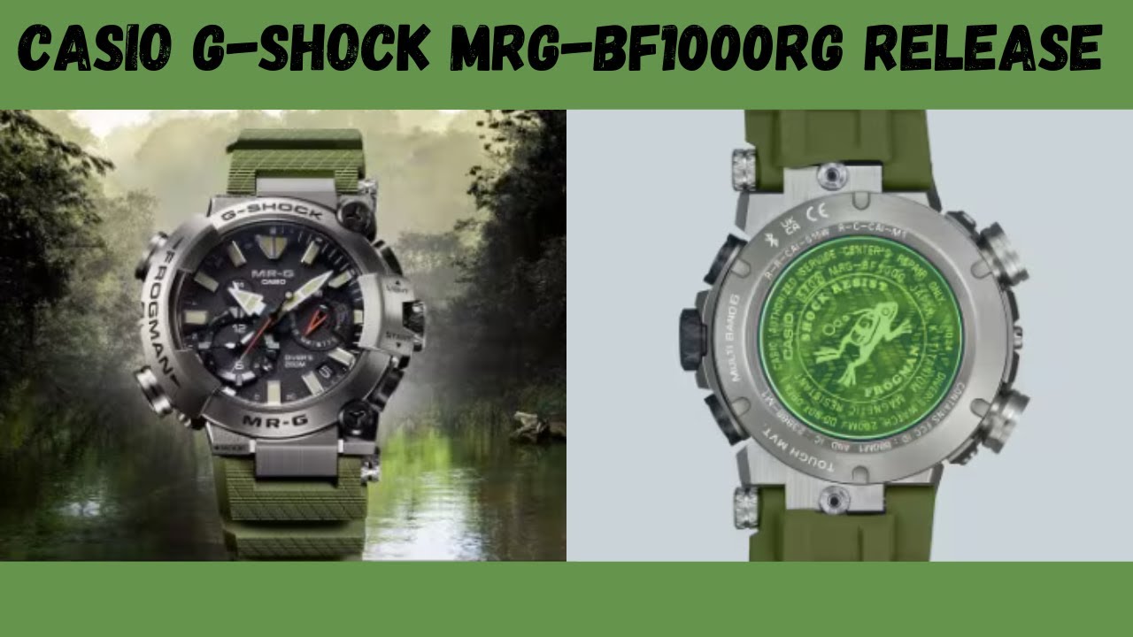 Новинка Casio G-Shock: MR-G Frogman MRG-BF1000RG
