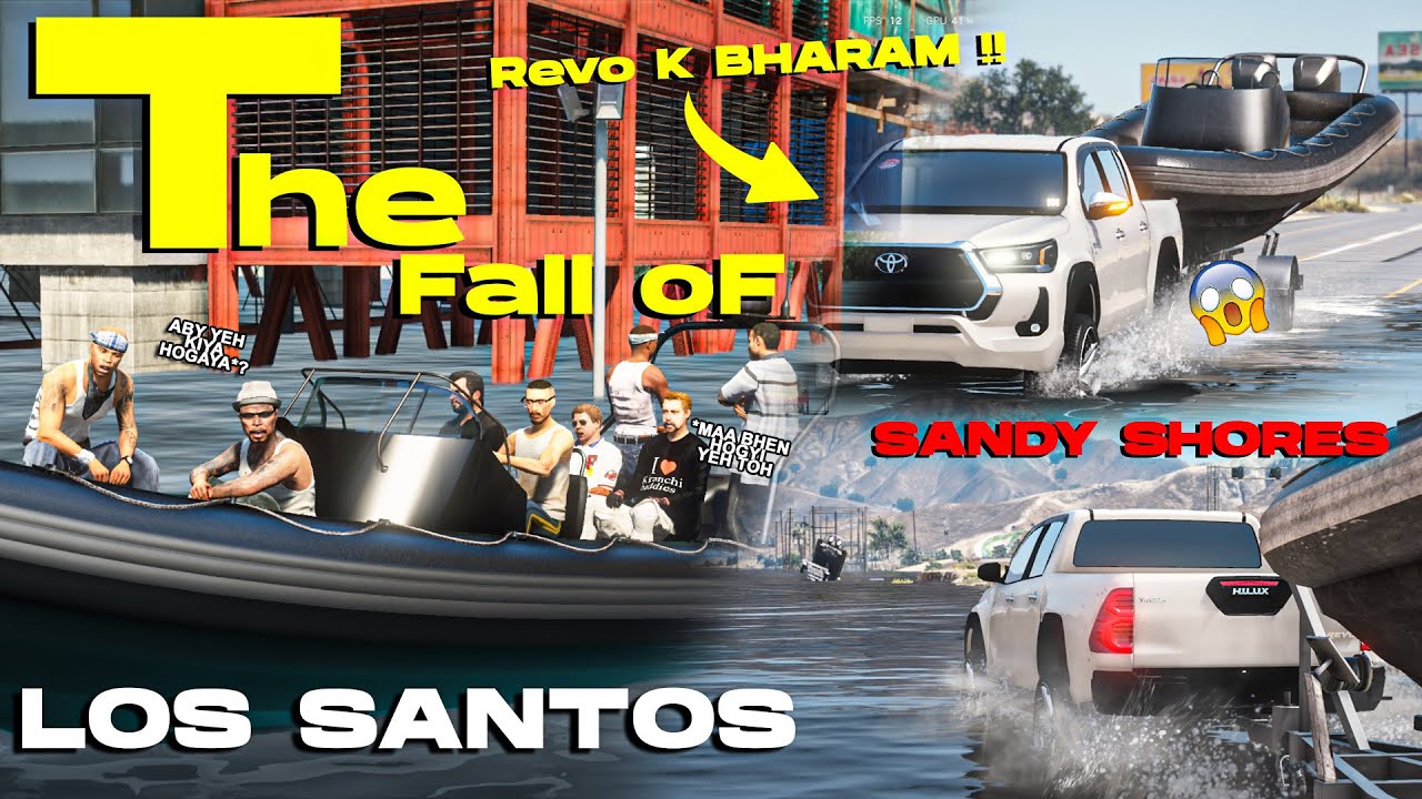 Michael Ka Showroom Aur Ustaad Kee Dukaan Doobgayi !! | COMEDY | BIGGEST FLOOD | GTA 5 PAKISTAN