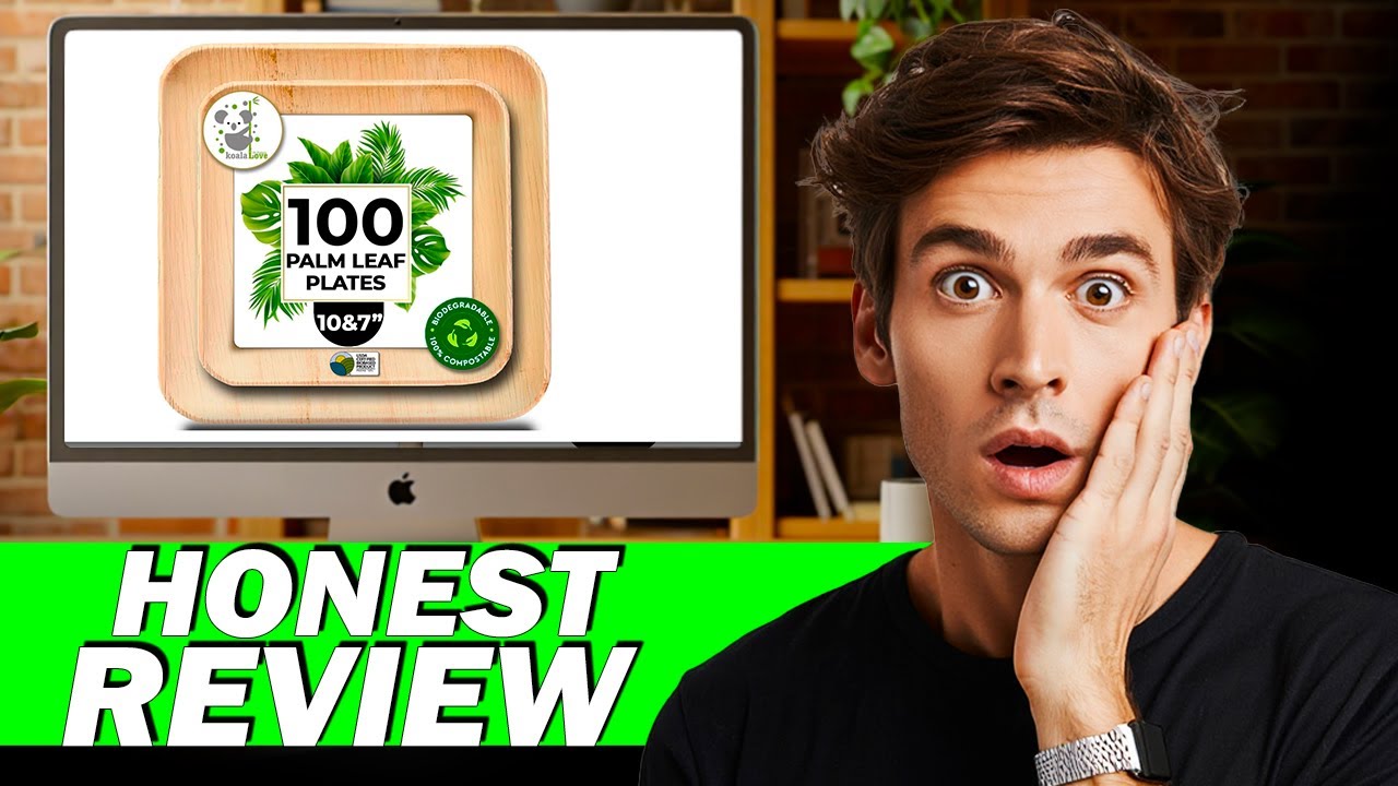 Palm Leaf Plate Bamboo Paper Plates Review | Eco Compostable Party Pack Tested