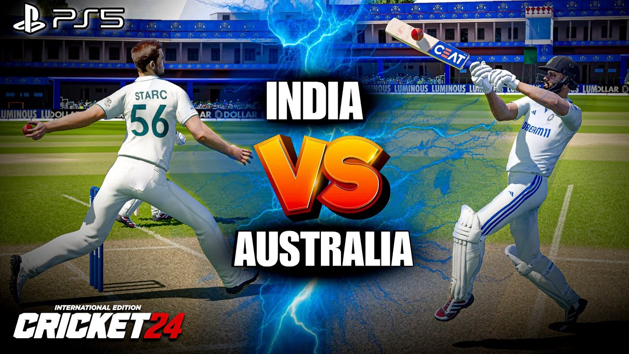 India vs Australia 1st Test Match Day 1: CRICKET 24 PS5 Gameplay| Ar Games League