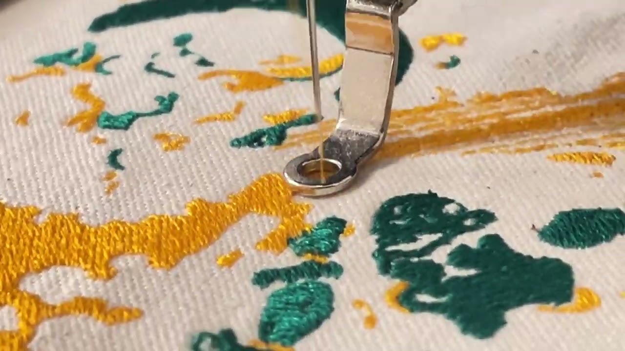 Machine Embroidery Inspired by the Wind God and Thunder God