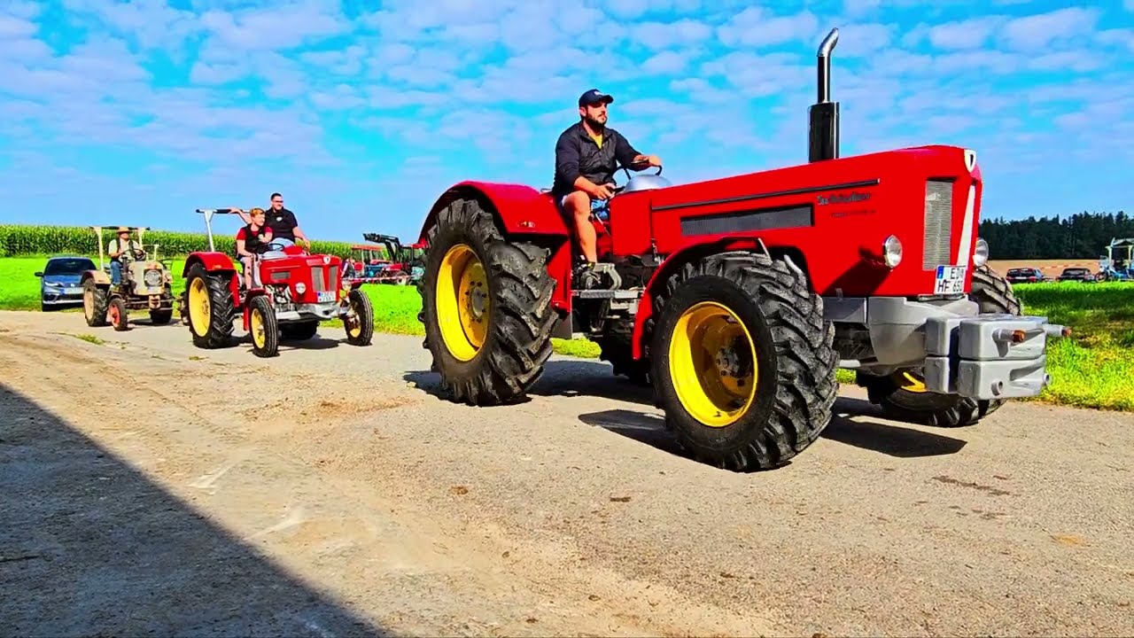 GROSSROHRSDORF OLDTIMERTREFFEN 🚜🚗☀️ Rundfahrt #veranderlt #oldtimer #traktor 