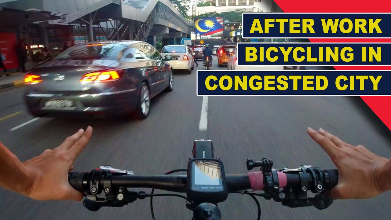 【Bicycle Commute】After Work Bicycling In Congested City