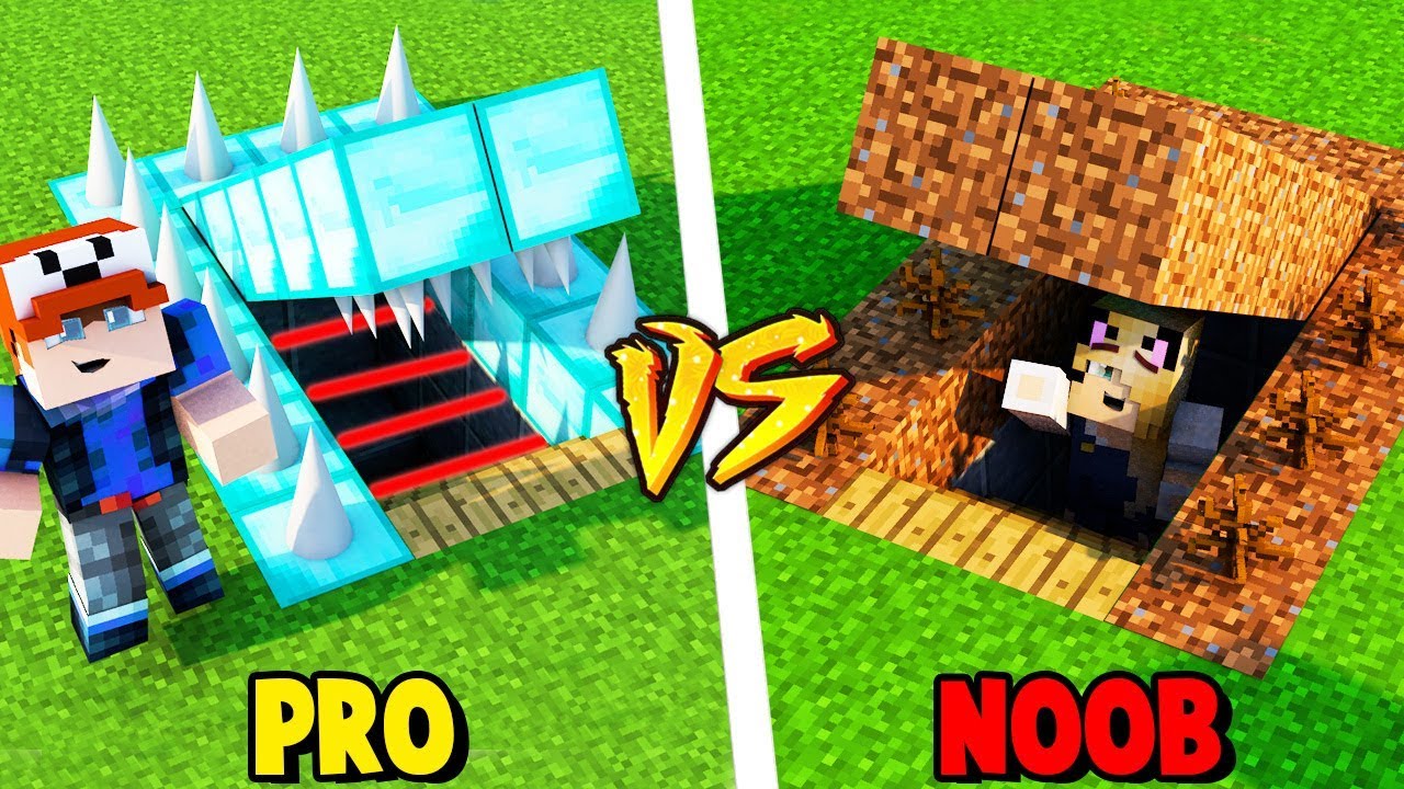 MINECRAFT - TAJNA BAZA PRO VS TAJNA BAZA NOOB | Vito vs Bella