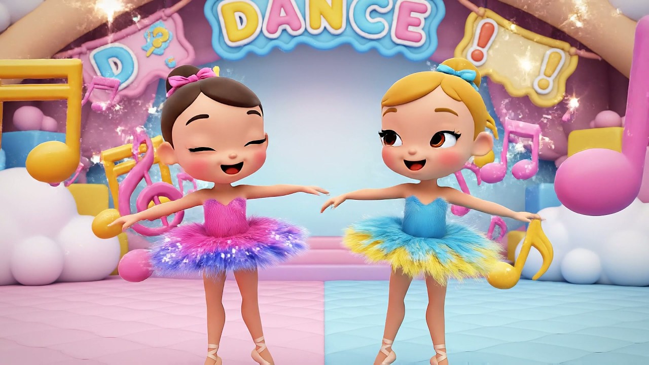 Cuatro Pequeñas Bailarinas de Juguete Giran | Canciones de Ballet y Música para Niñas