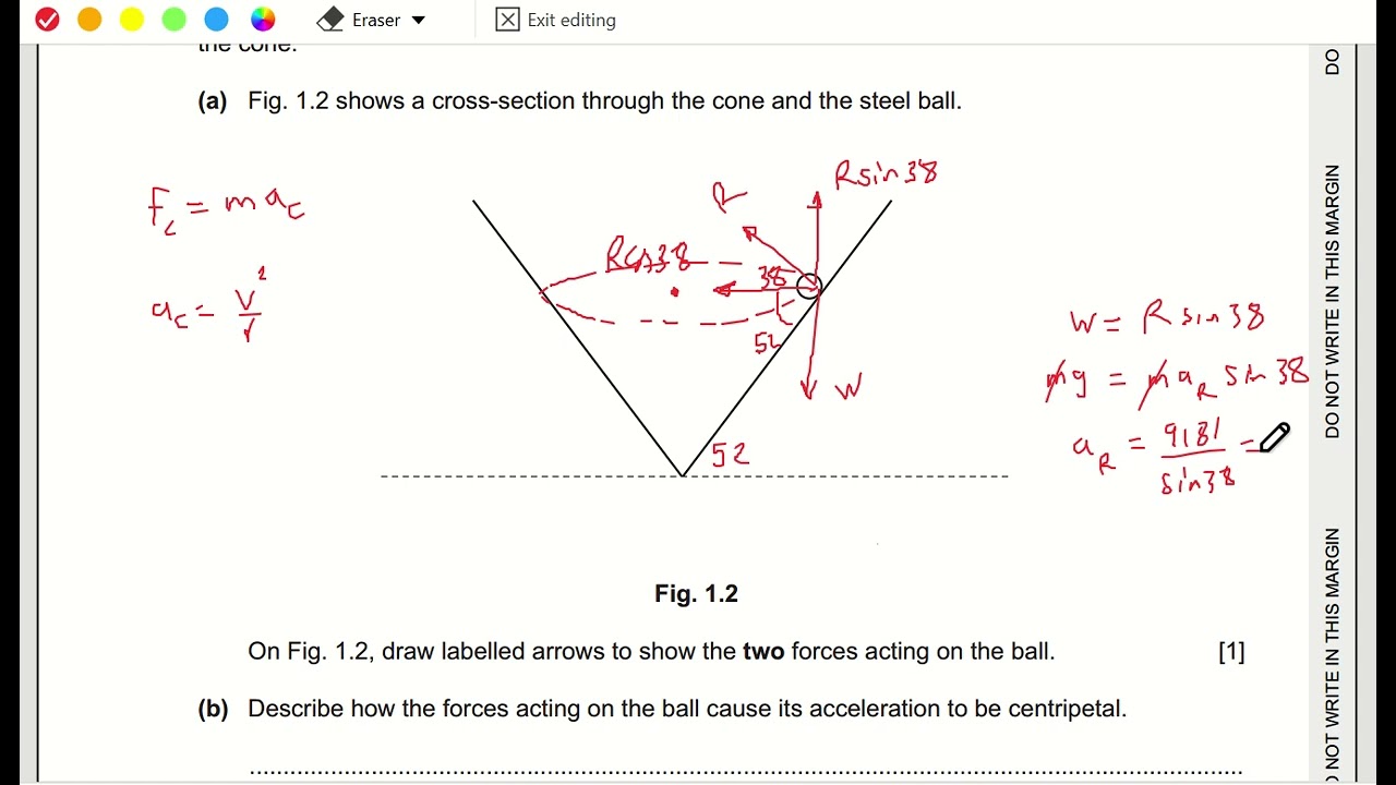 igcse physics cambridge a2 - circular motion - march 25