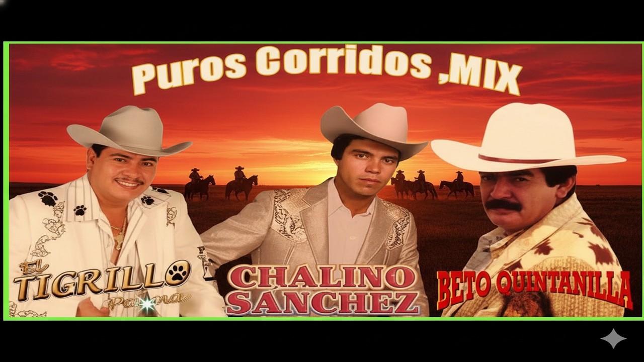Chalino Sanchez, Beto Quintanilla y Tigrillo Palma Mix Para Pistear - Corridos Pesados Mix