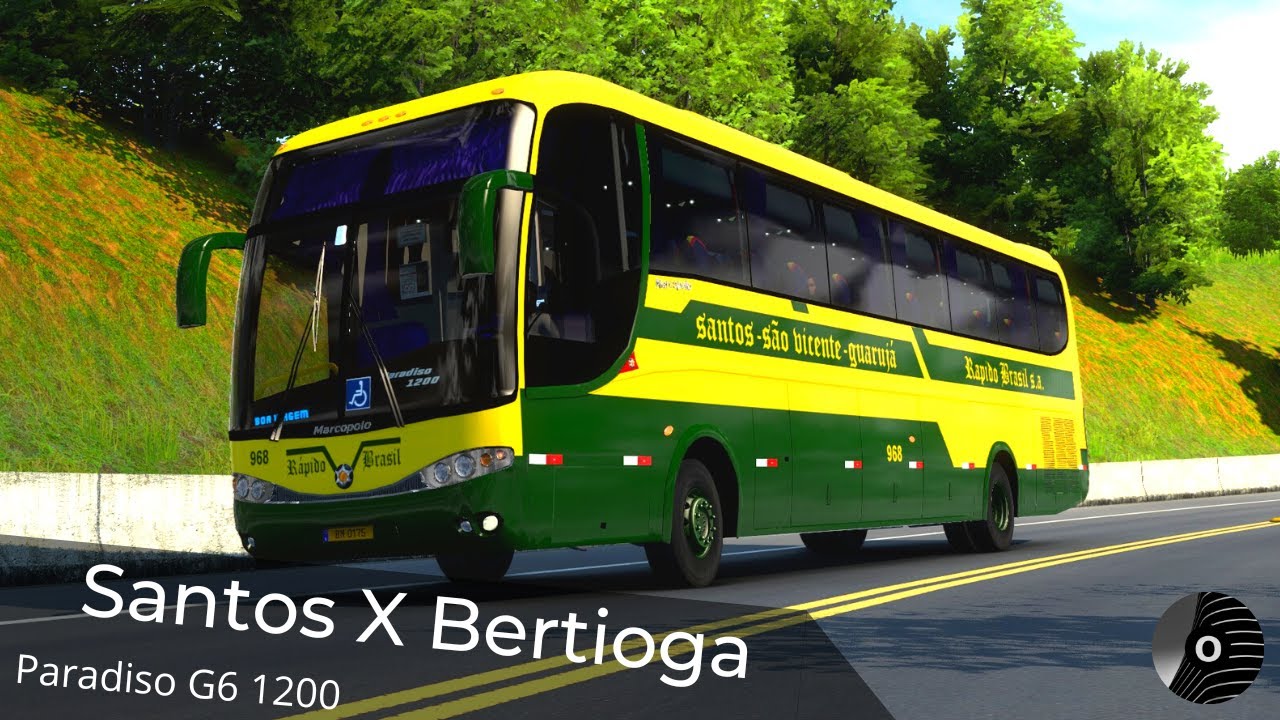 ETS2 - SANTOS x BERTIOGA com o PARADISO G6 1200 da RÁPIDO BRASIL! Mapa RBR