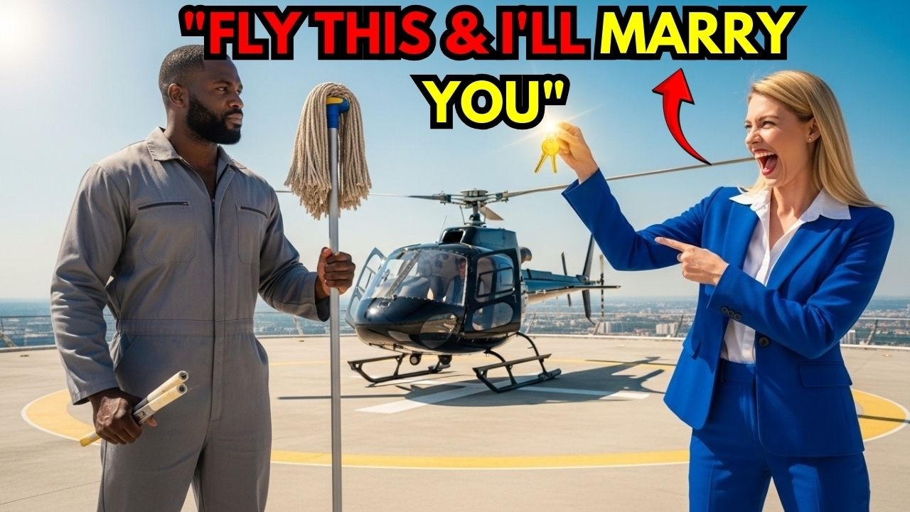 CEO Mocked Janitor ‘Fly Helicopter, I’ll Marry You’ — His True Identity Ruined Her