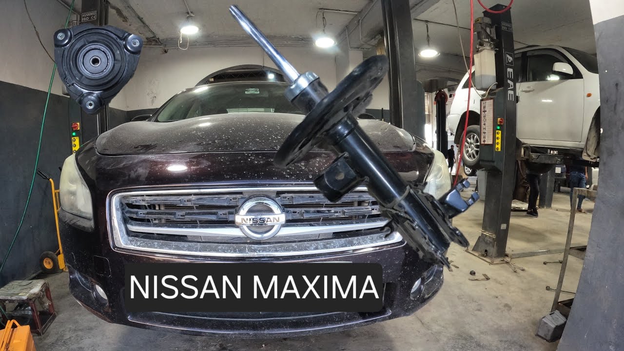 shock absorber and strut mount replacement ... nissan maxima 2009-2014