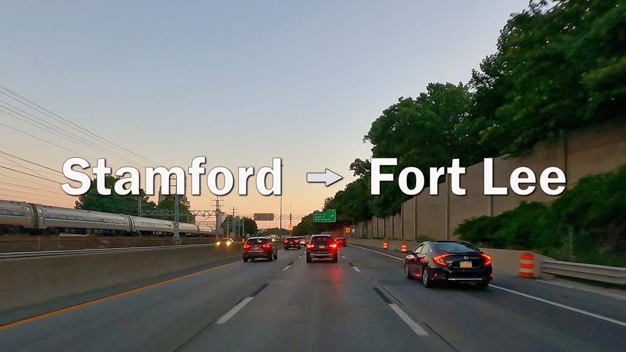 Stamford CT to Fort Lee NJ Interstate 95 south #i95