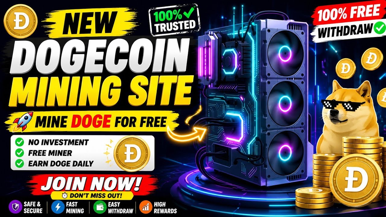 🔥 FREE Dogecoin Mining Site 2026 | 100% FREE Withdrawal | No Investment Needed @KayaniG_2ghcr