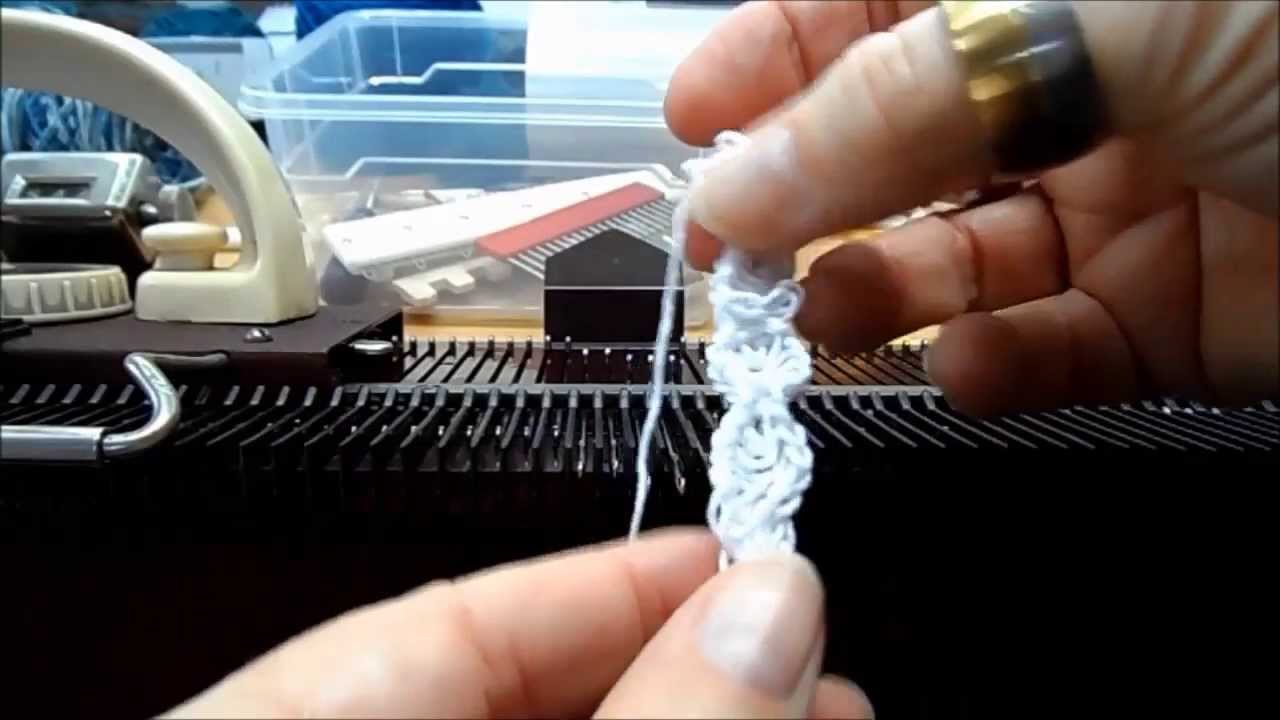Strickschlauch, Strickkordel mit der Strickmaschine Knittax M2