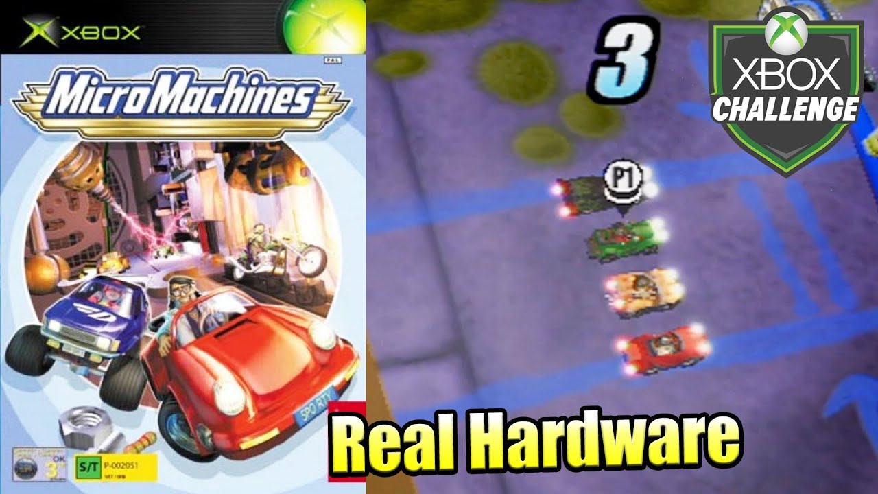 Micro Machines — Xbox OG Gameplay HD — Real Hardware {Component}