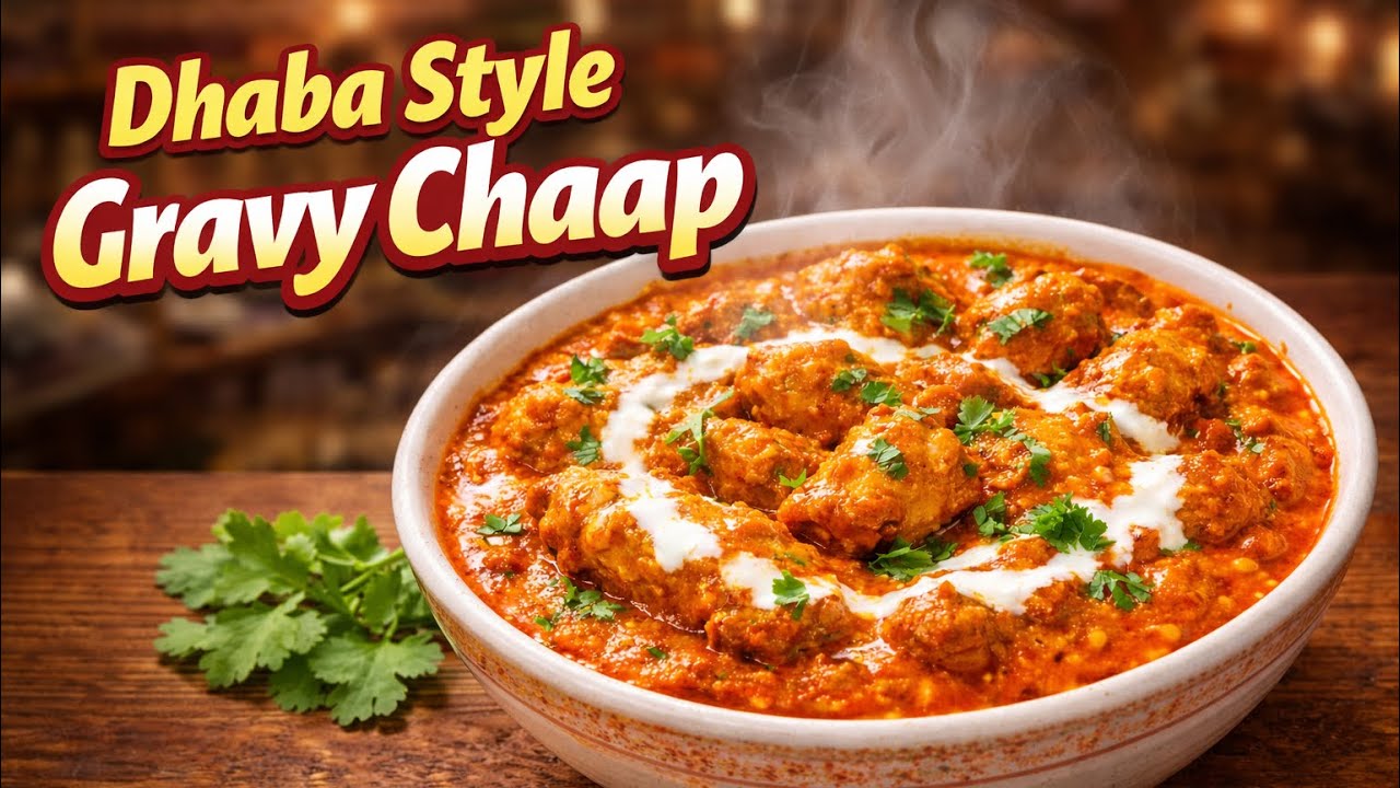 🔥 Dhaba Style Gravy Chaap Recipe | Restaurant Jaisa Swad