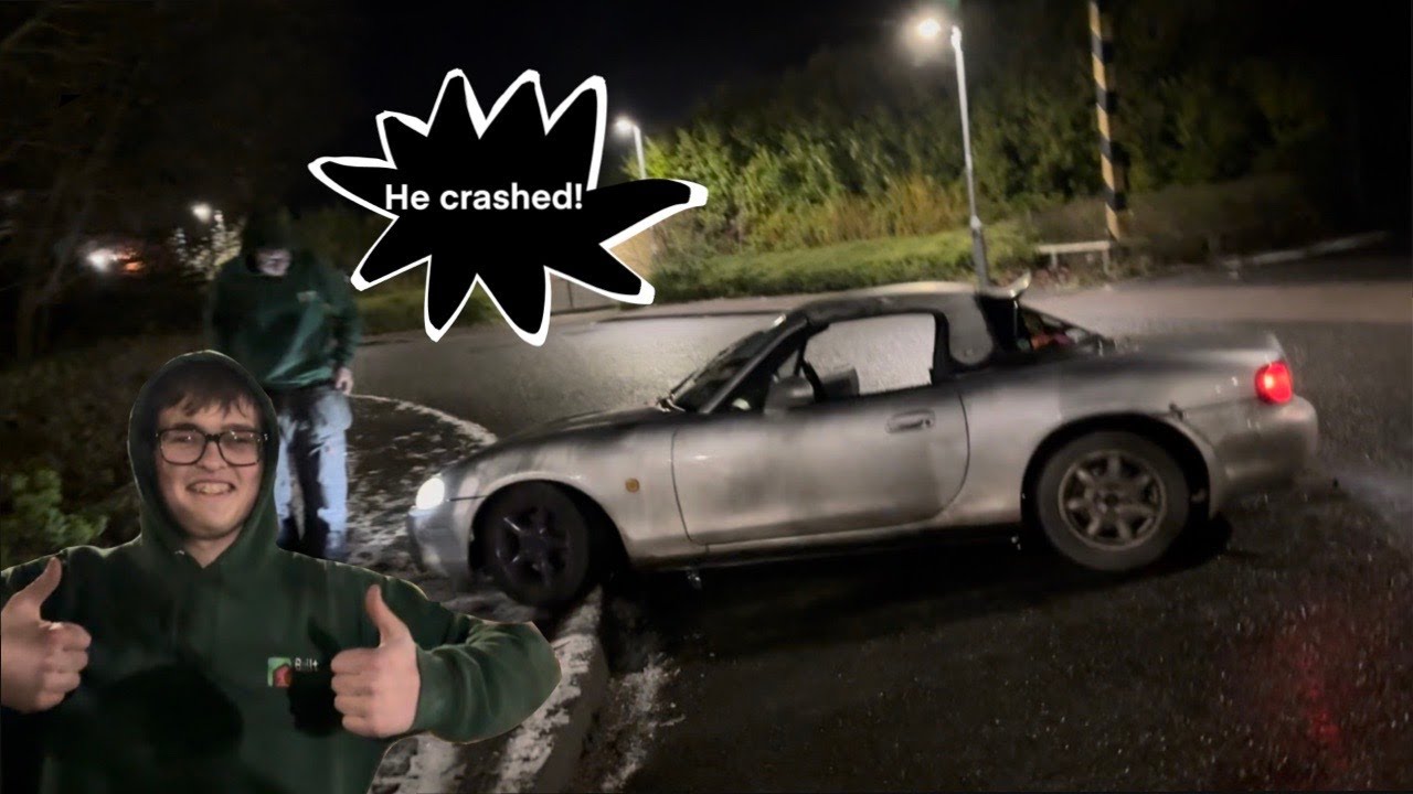 more mx5/ miata drift practice (lots of crashing)