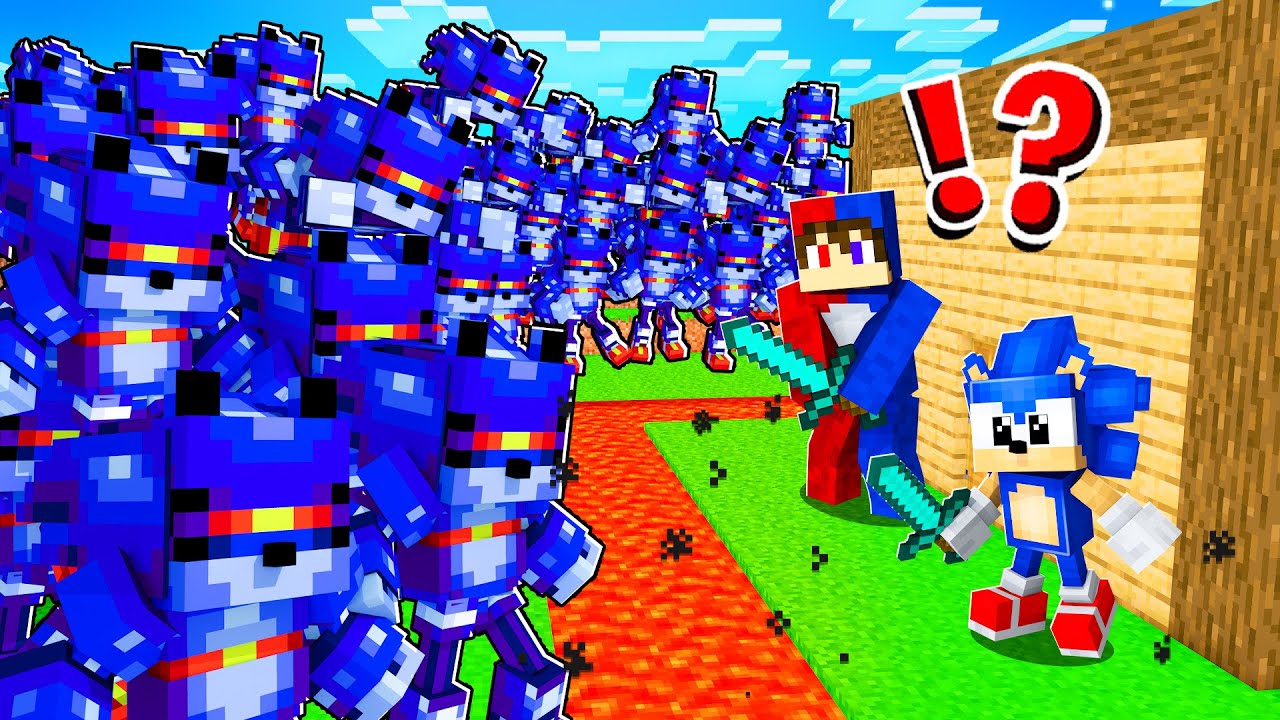 ¡10,000 Mecha Sonic Vs La Casa Más Segura De Minecraft! 🏠😨