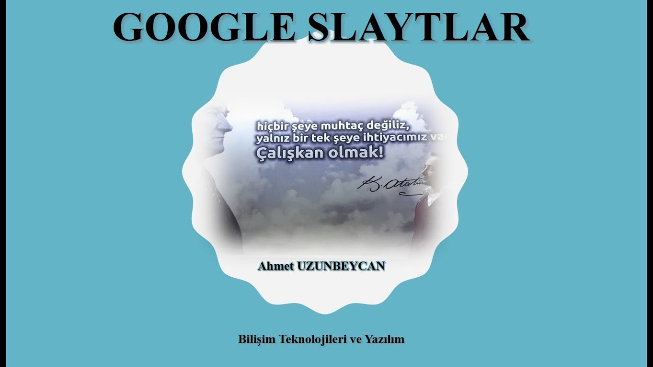 GOOGLE SLAYTLAR / Slayt nasıl yapılır?