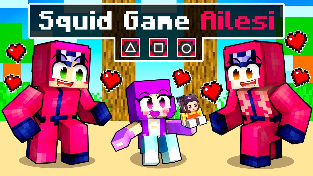 Minecraft'ta SQUİD GAME AİLESİ Tarafından B&uuml;y&uuml;t&uuml;ld&uuml;m!