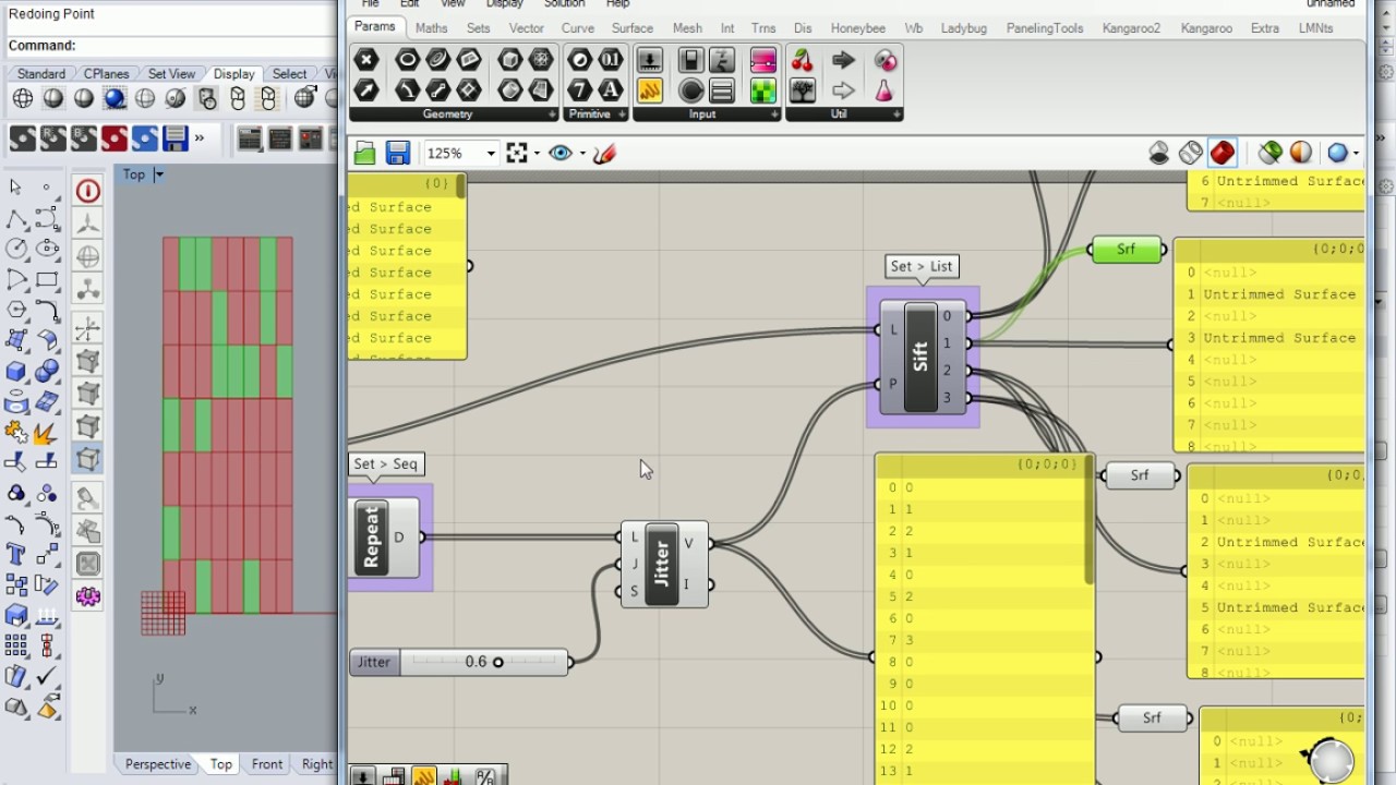 24 - Grasshopper for Rhino - Jitter Pattern for Sift Pattern