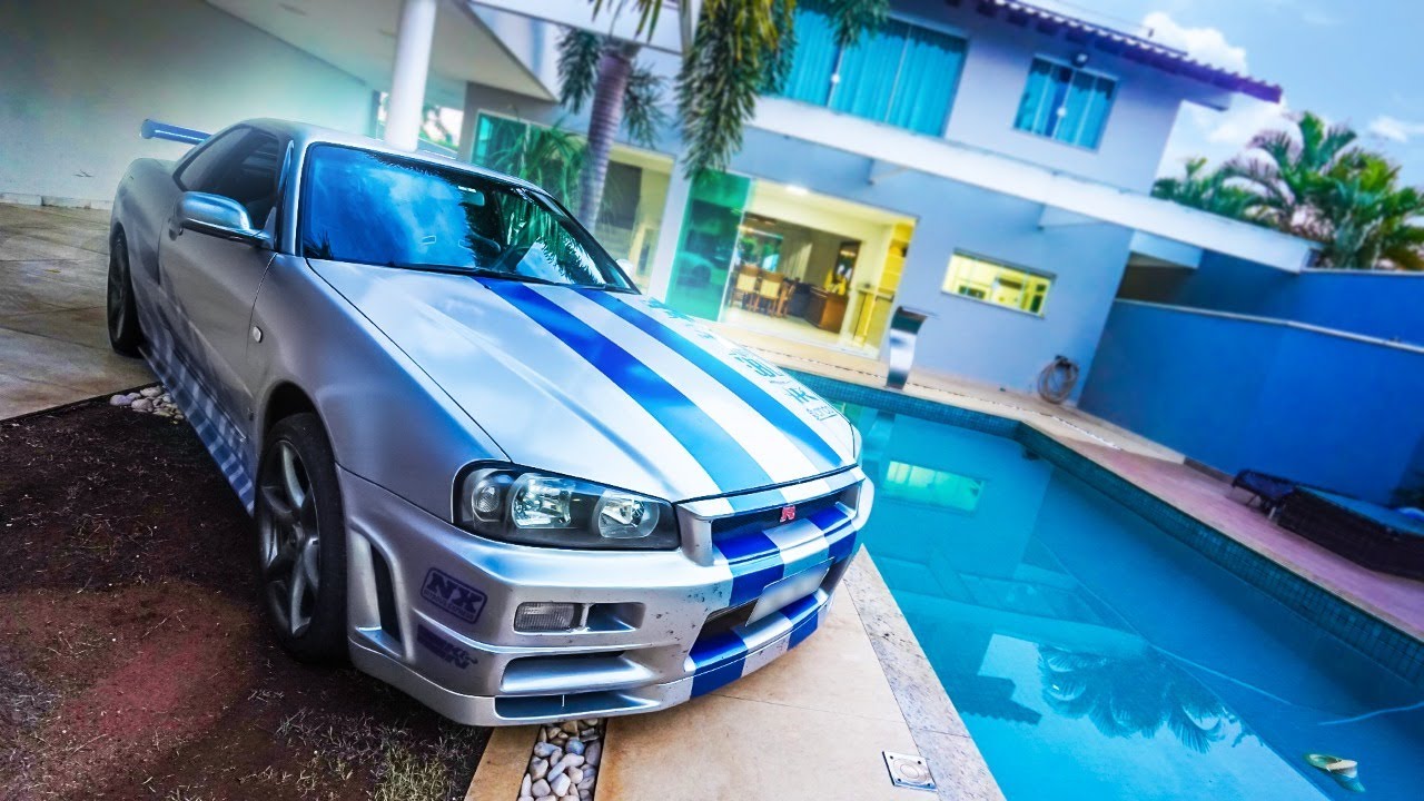 FUI DE SKYLINE GTR PARA CASA DO LAGO