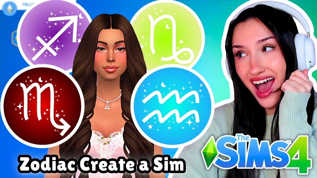создание персонажей, вдохновленных знаками зодиака в The Sims 4 (ЧАСТЬ 2)