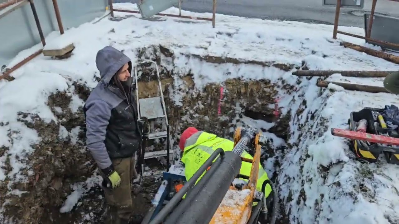 przewiert-przecisk pod drogą