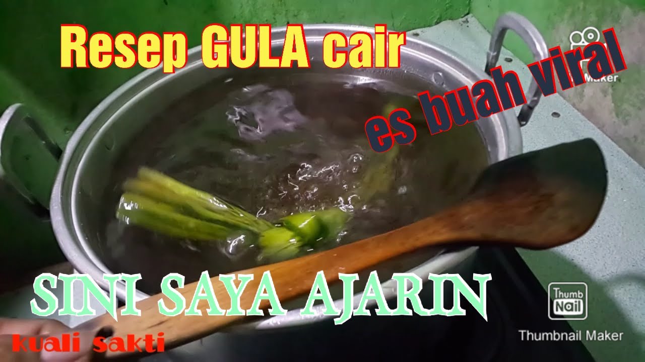 Resep gula cair es buah viral [[Membuat gula cair yang mudah [[ Es buah kekinian