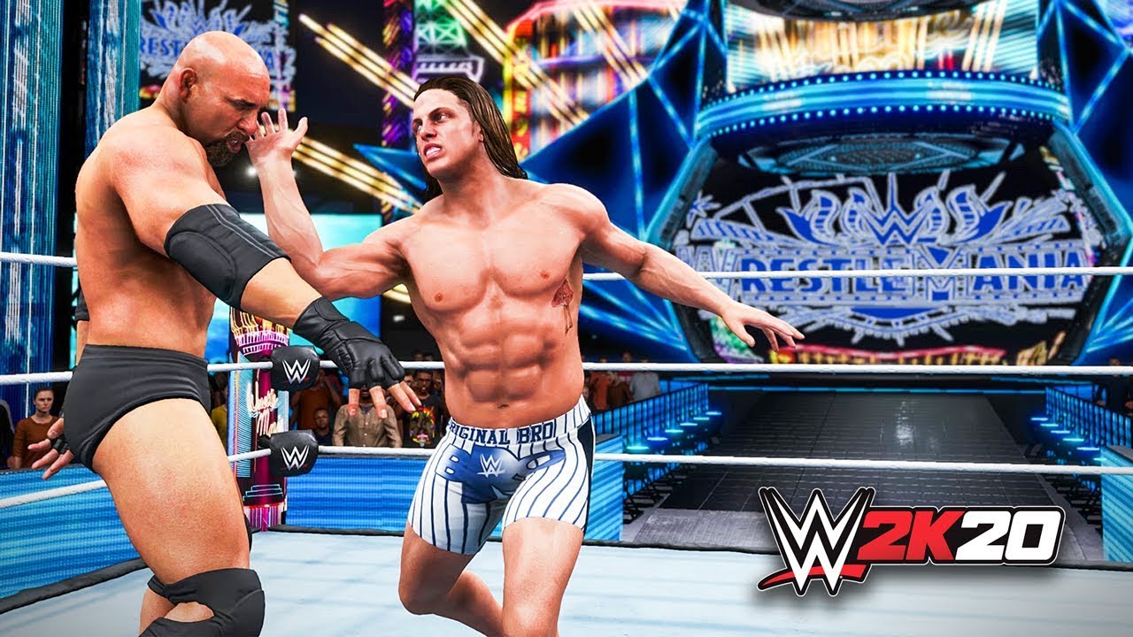 WWE 2K20 - MATT RIDDLE vs GOLDBERG!! (WRESTLEMANIA 2029 ARENA)