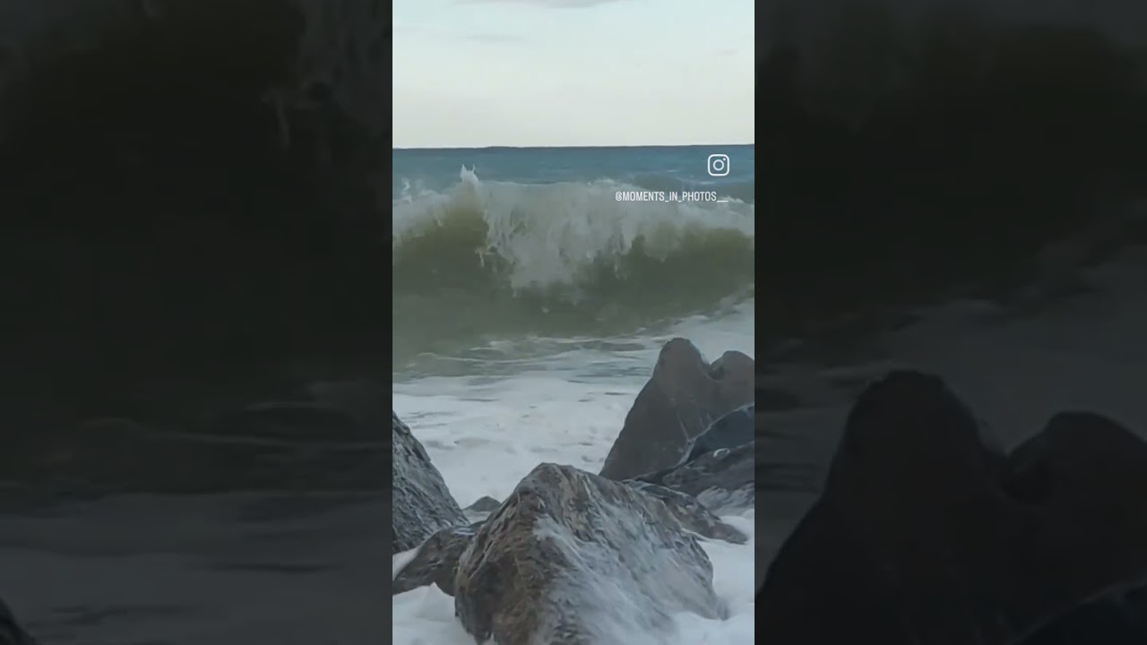 Mare mosso nella citt&agrave; di Palermo.