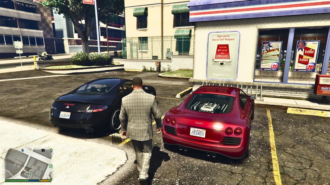 GTA V — Улучшенная графика — Геймплей — 4K 60 кадров в секунду — Применяются максимальные настрой...