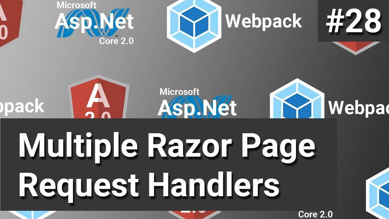 Multiple Razor Page Request Handlers #28 - Asp.Net Core, Angular and Webpack