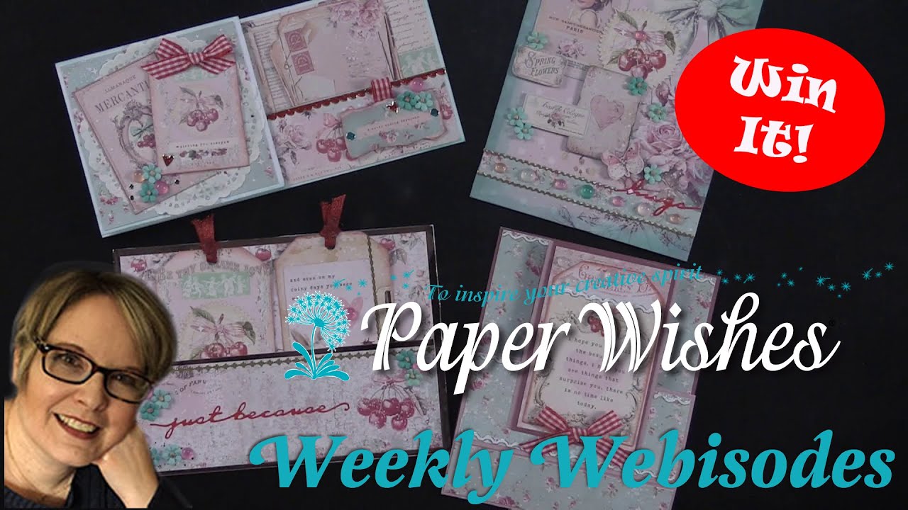4 Card Ideas Using Cherry Sweet Collection by Prima - PaperWishes.com