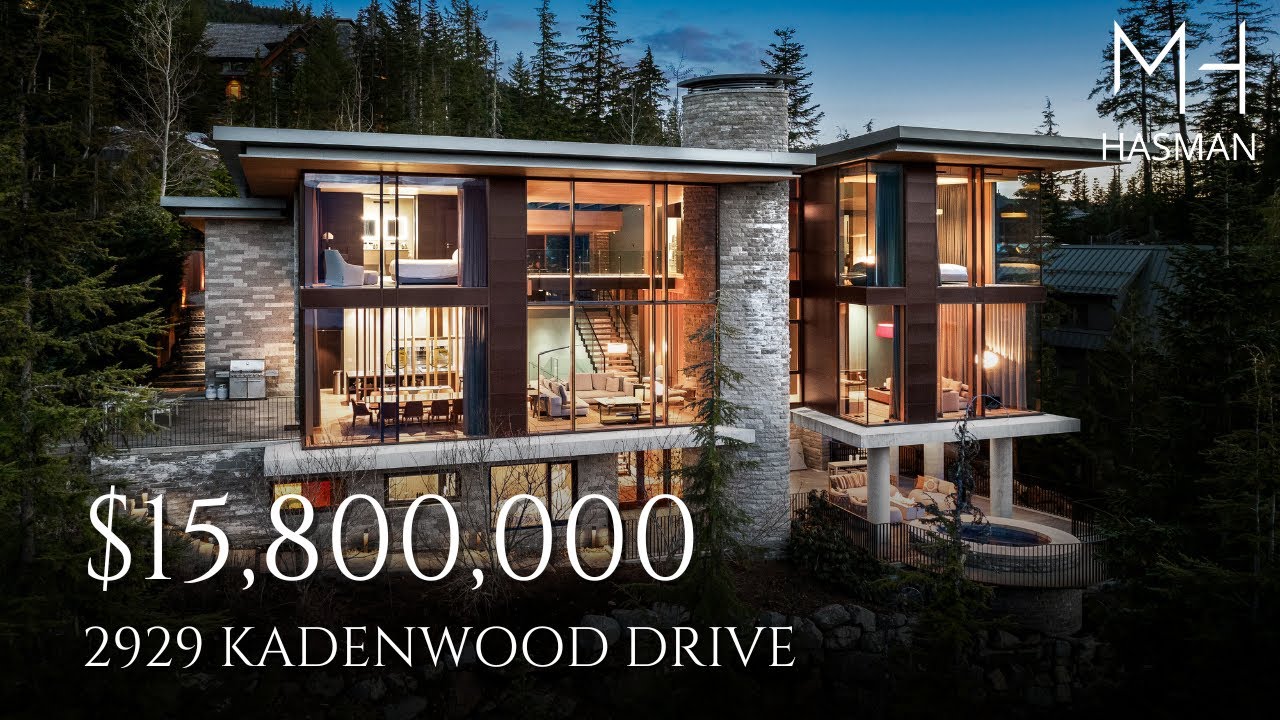 Architectural Modern Residence Boasting Spectacular Mountain Vistas in Whistler Exclusive Kadenwood