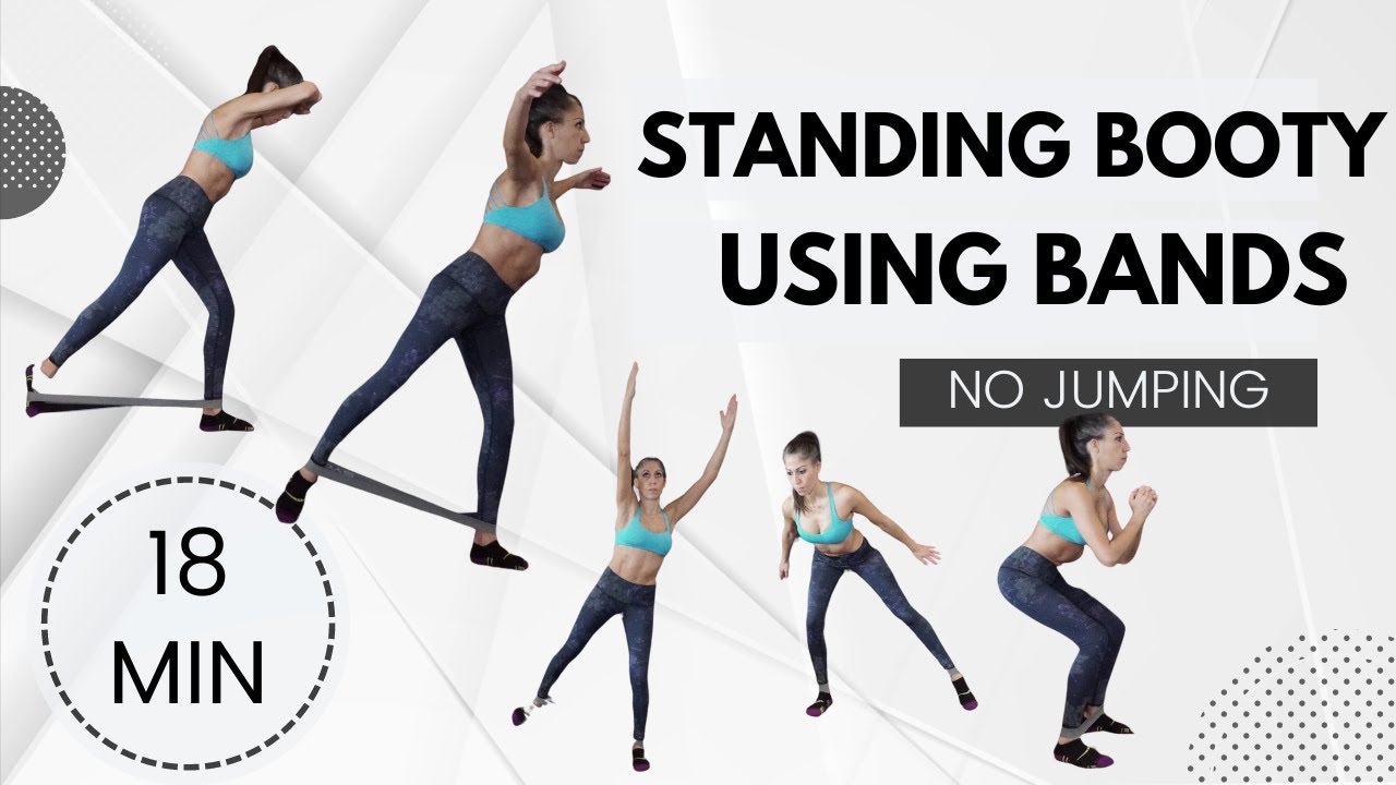 Standing Booty Workout // Band Workout Pilates // Band Workout for Glutes // Band Workouts for Legs