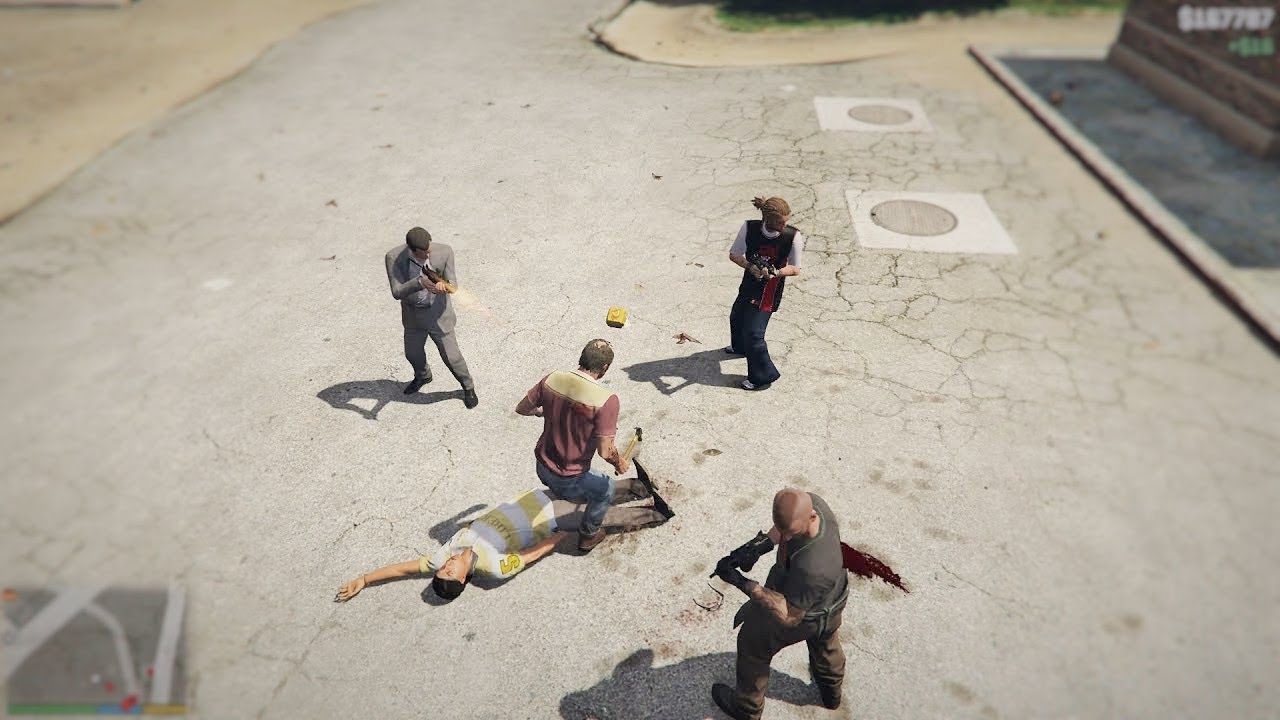 GTA 5 - Martin Madrazo's Gang VS Trevor And Friends (GTA 5 Funny Moments)